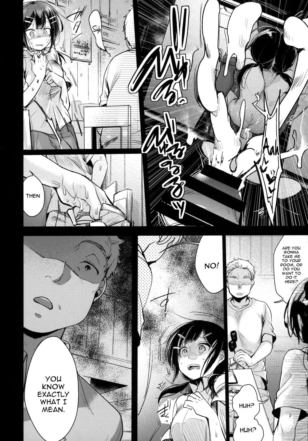 Hentai Manga Comic-A Story About Fucking a Delicious Looking Woman Right In Front Of Work - Restaurant Edition-Read-13